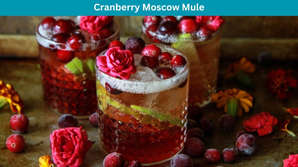 12 Best Cocktails for New Year's Celebration | Cranberry Moscow Mule